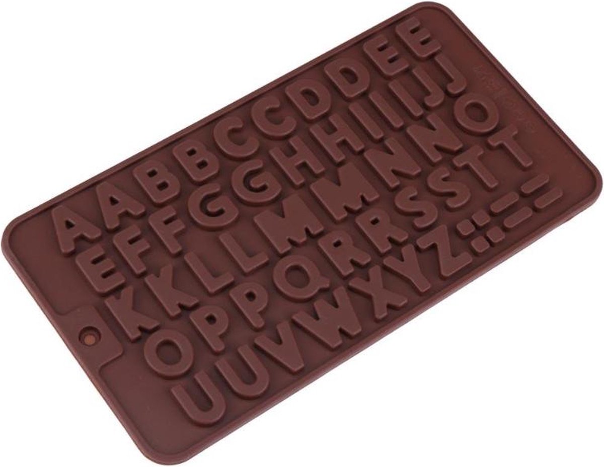 Alfabet - Siliconen mal voor o.a. chocolade