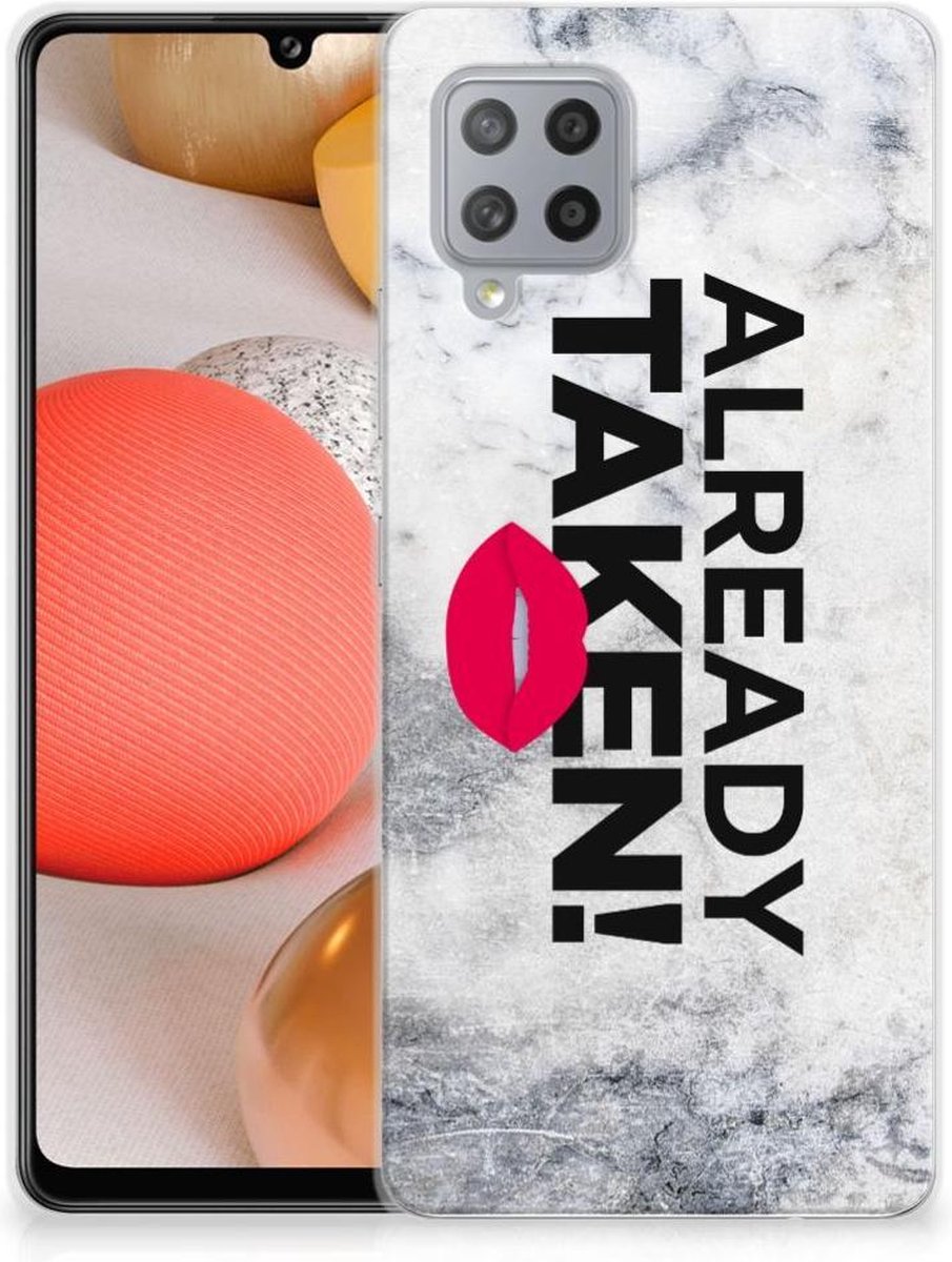 Samsung Galaxy A42 Siliconen hoesje met naam Already Taken White