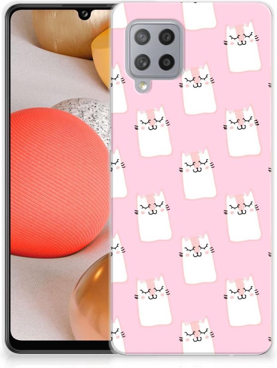 Samsung Galaxy A42 TPU Hoesje Sleeping Cats