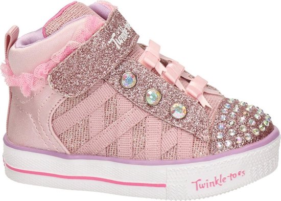 Skechers Twinkle Toes meisjes sneaker - Roze - Maat 26 | bol.com