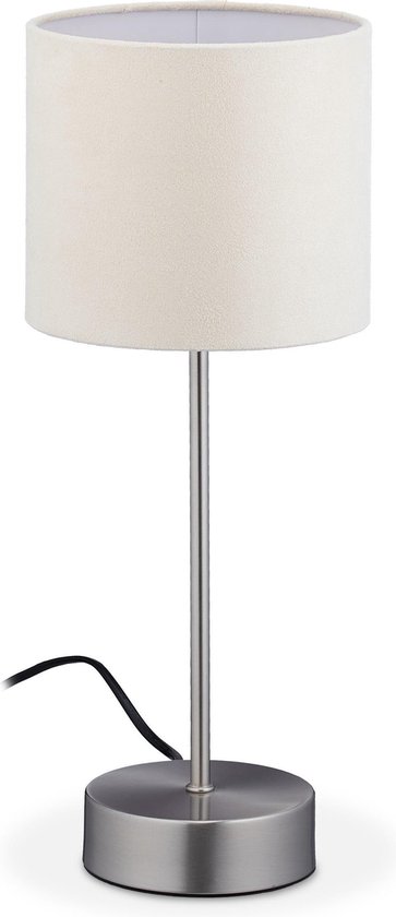 Relaxdays Nachtlampje touch - tafellamp vensterbank - E14 - dimbaar -  bedlamp - chique | bol.com