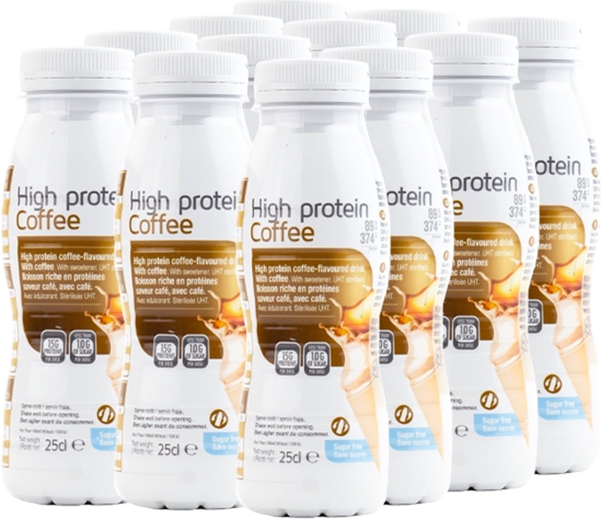 Tray Proteïne Smoothie Koffie | 12 x 250 ml | Snel afvallen zonder poespas!