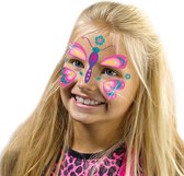 Fashion glitter gezicht tattoos - Vlinder