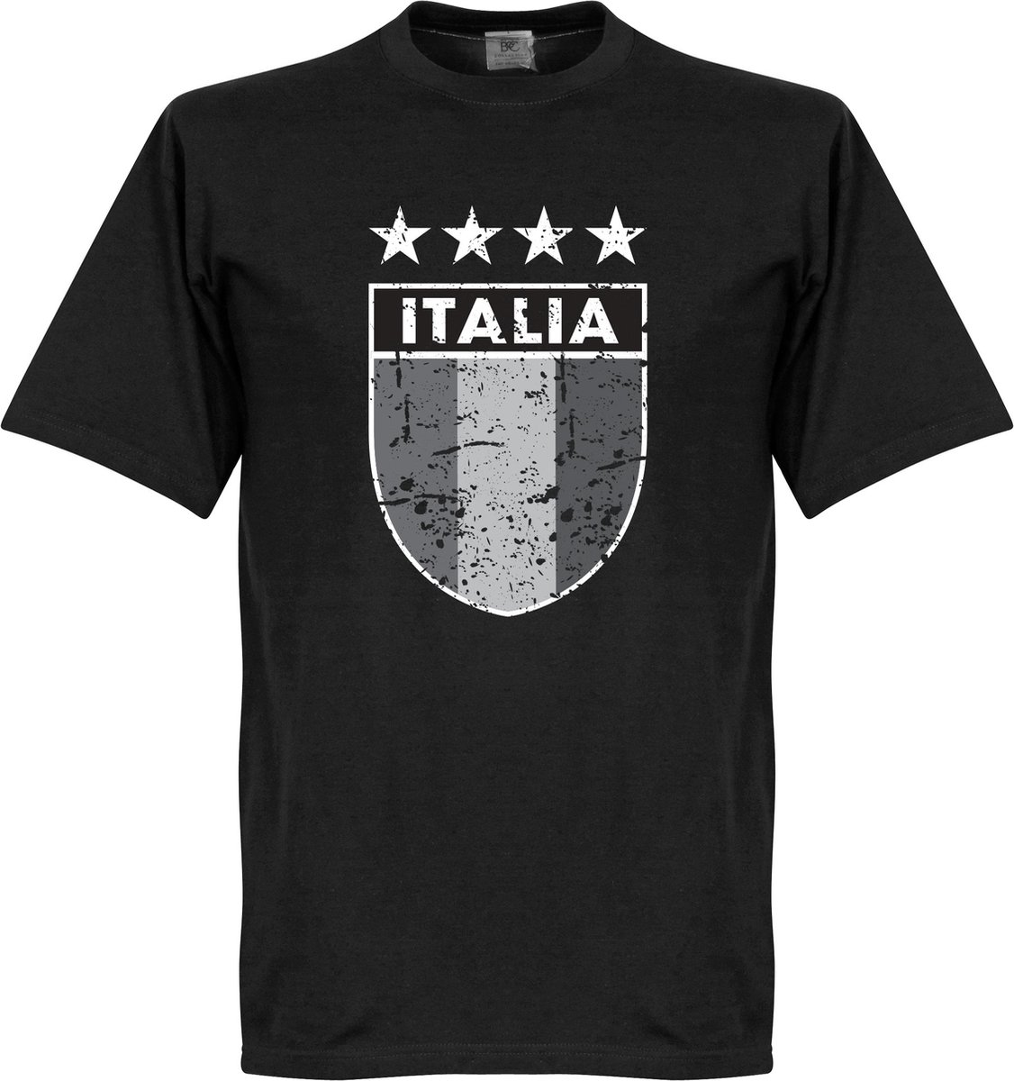 Italia Vintage Logo T-shirt - Zwart - 3XL