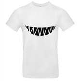 Monster teeth Heren t-shirt | monster | gebit | tanden | tandarts | cadeau | Wit