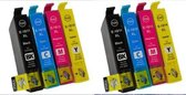 2x Huismerk Epson 18XL (T1816) incl. Chip 8set