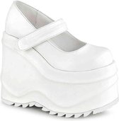 DemoniaCult - WAVE-32 Sleehakken - US 9 - 39 Shoes - Wit