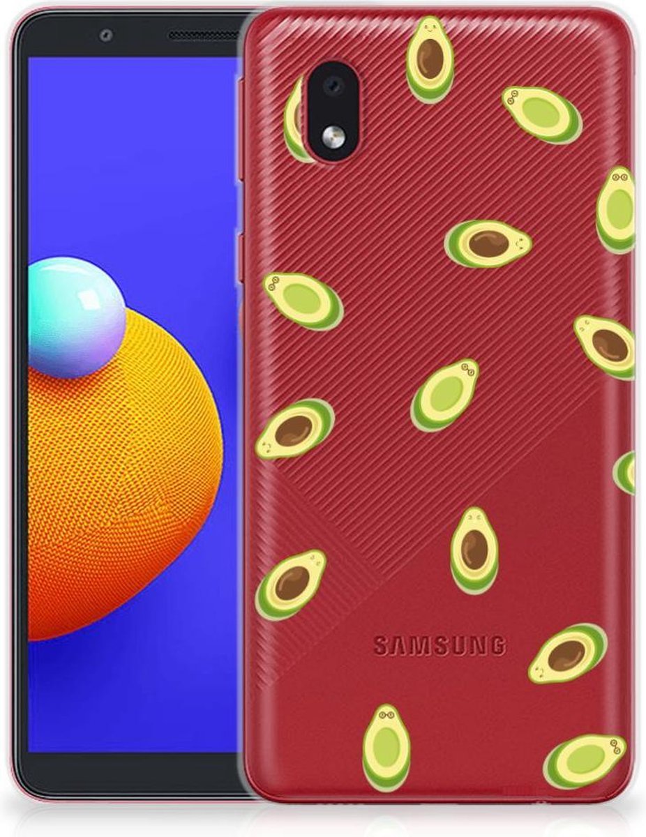 Back Cover voor Samsung Galaxy A01 Core Siliconen Case Avocado
