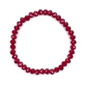 Melady Kralen Armband 37beadsx6mm Rood Glas Rond Armband Dames Armbandjes Sieraden Dames