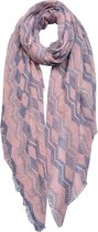 Clayre & Eef Sjaal 90x180 cm roze