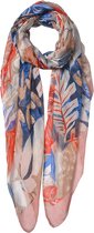 Juleeze Sjaal Dames Print 80*180 cm Roze Polyester Shawl Dames Sjaal