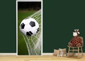 Luxe Deursticker Voetbal - groen - Sticky Decoration - deurposter - decoratie - woonaccesoires - op maat voor jouw deur