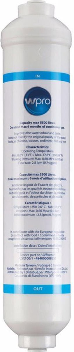 Amerikaanse koelkast waterfilter - wpro - sms200