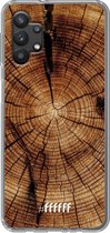 6F hoesje - geschikt voor Samsung Galaxy A32 5G -  Transparant TPU Case - Tree Rings #ffffff