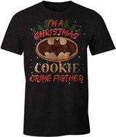 DC COMICS - T-Shirt I'm a Christmas Cookie Crime Fighter - Batman (S)
