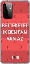 6F hoesje - geschikt voor Samsung Galaxy A72 -  Transparant TPU Case - Retteketet ik ben fan van AZ #ffffff