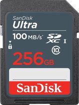 Micro SD geheugenkaart met adapter SanDisk SDSDUNR 256 GB