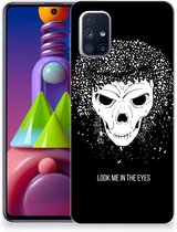 TPU Bumper Geschikt voor Samsung Galaxy M51 Smartphone hoesje Skull Hair