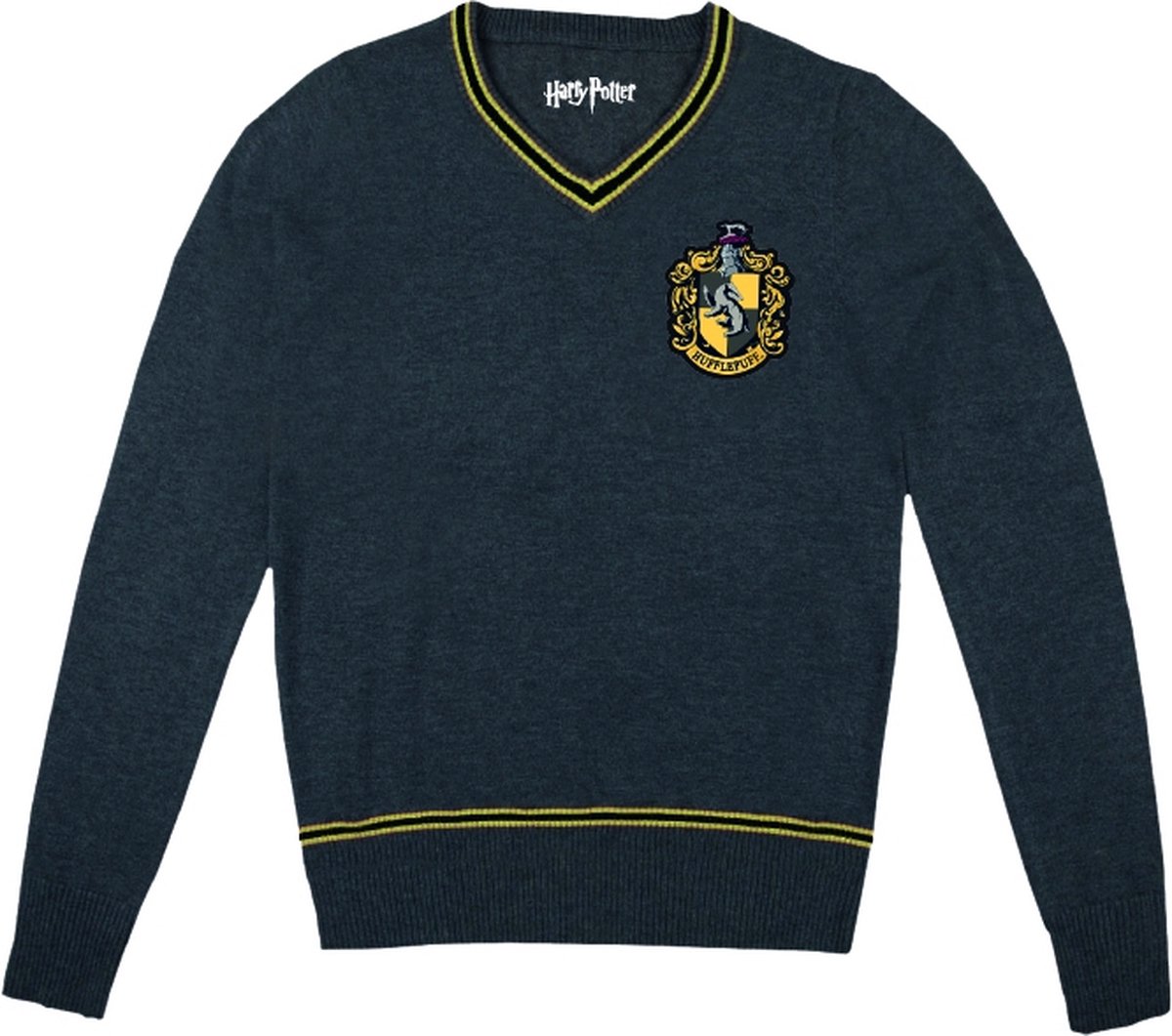 Harry Potter - Hufflepuff Heren trui in antraciet - M