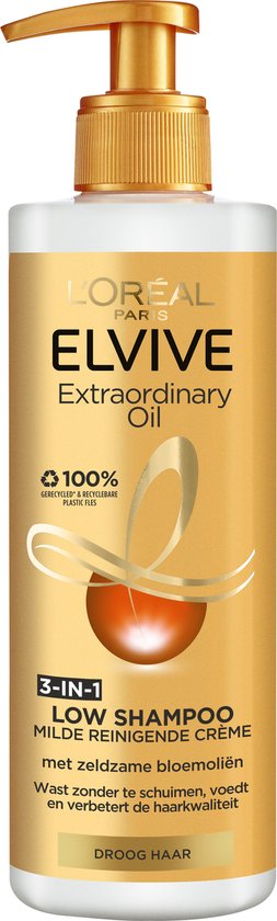 Shampooing à l'huile extraordinaire Elvive de L Oréal Paris - 400ml -  Cheveux secs | bol