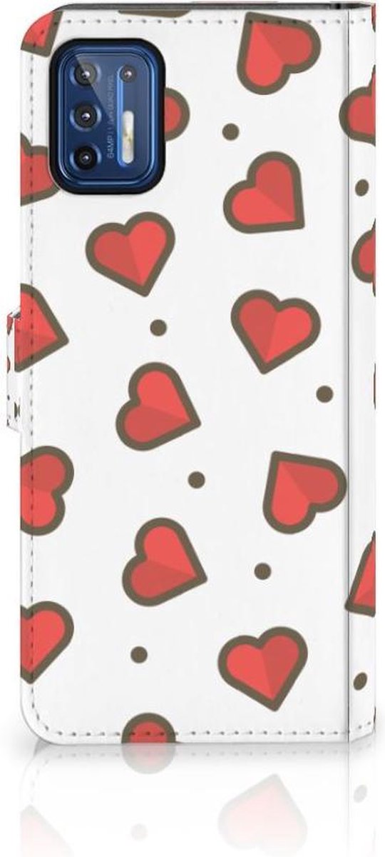 Motorola Moto G9 Plus Telefoon Hoesje Hearts