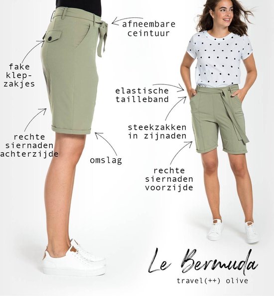 Le Bermuda Travel - Broek van Je m'appelle - Travel Quality materiaal:  Stretch, | bol.com