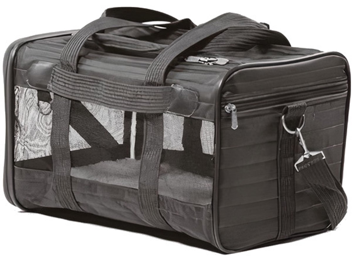 Sherpa Dierendraagtas Original Deluxe 48 X 29 Cm Polyester Zwart