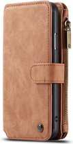 CaseMe Luxe 2 in 1 Portemonnee Booktype iPhone 11 Pro hoesje - Bruin