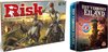 Afbeelding van het spelletje Spellenbundel - Bordspel - 2 Stuks - Hasbro Risk & Het Verboden Eiland
