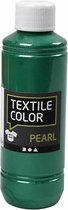 Textielkleur, parelmoer, groen, 250 ml/ 1 fles