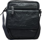 Bagsac Leren Schoudertas 7006 Zwart