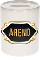 Arend naam cadeau spaarpot met gouden embleem - kado verjaardag/ vaderdag/ pensioen/ geslaagd/ bedankt