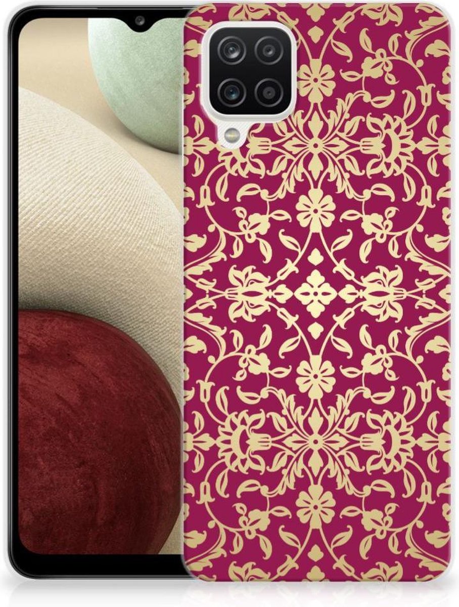 Siliconen Hoesje Samsung Galaxy A12 Barok Pink