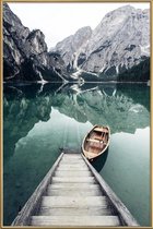 JUNIQE - Poster met kunststof lijst Meer foto -30x45 /Kleurrijk