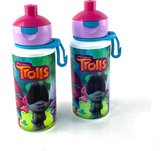 2x Babygoodies Drinkfles Mepal Campus pop-up : Trolls | Duo verpakking