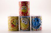 Spaarpot 12 x 16cm Smiley 4 assorti