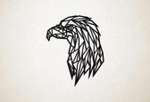 Wanddecoratie - Arend Eagle - L - 94x75cm - Zwart - muurdecoratie - Line Art