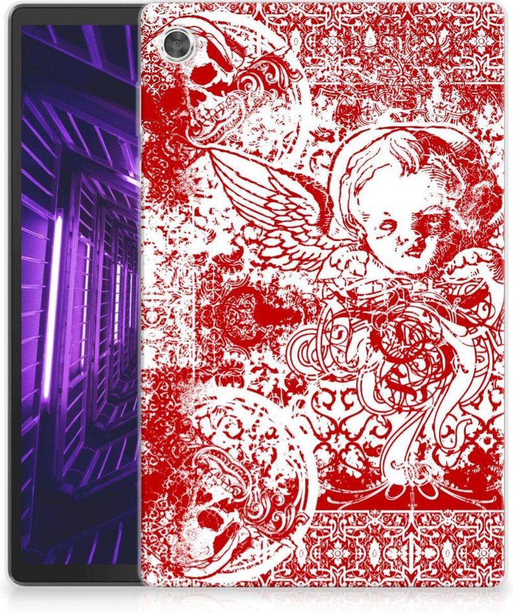 Tablet BackCover Lenovo Tab M10 Plus Angel Skull Rood