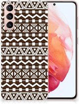 Leuk TPU Backcase Samsung Galaxy S21 Telefoon Hoesje Aztec Brown