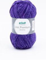4747-02 Lisa Premium Jeans violet gemeleerd 10x50gr