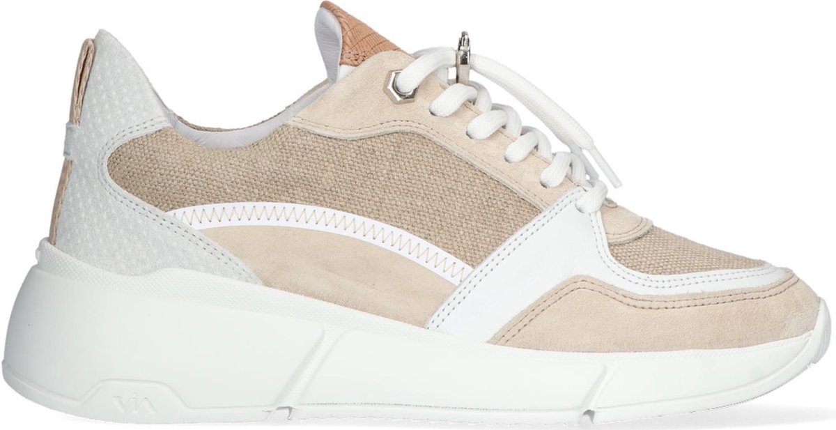 VIA VAI Sneakers Celina Jess Canvas Combi Bianco Bianco | The Little Green  Bag