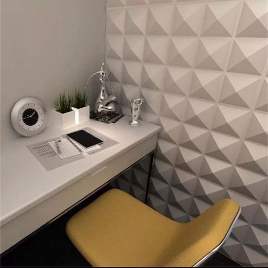 Select 3D Cubes (12 stuks) PVC 3D - wanddecoratie -... | bol.com