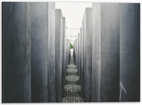 Dibond - Holocaust Monument - Berlijn - 40x30cm Foto op Aluminium (Met Ophangsysteem)