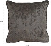 Kussen vierkant grijs 45x45 cm (r-000SP37507)