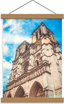 Schoolplaat – Notre-Dame van Parijs - Frankrijk - 30x40cm Foto op Textielposter (Wanddecoratie op Schoolplaat)