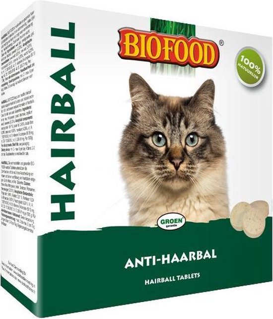 16x Biofood Anti Haarbal Tabletten 100 stuks
