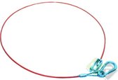 Breekkabel met gaffel, Losbreek kabel, 114cm, oplooprem kabel