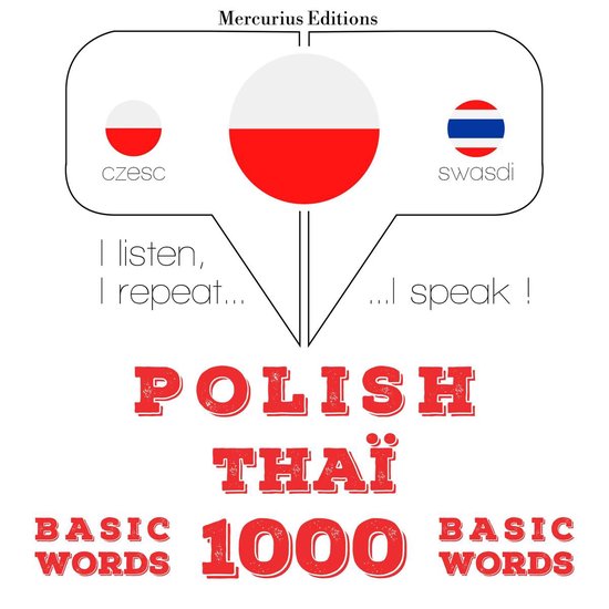 Polski - Thai: 1000 podstawowych słów - cover