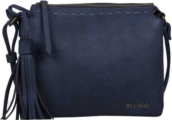 Bulaggi Crossbody tas Gerbera voor Dames / Crossbody - donkerblauw - vegan leather / Blauwe handtas met verstelbare schouderriem