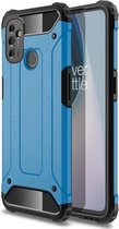 Armor Hybrid Back Cover - OnePlus Nord N100 Hoesje - Lichtblauw